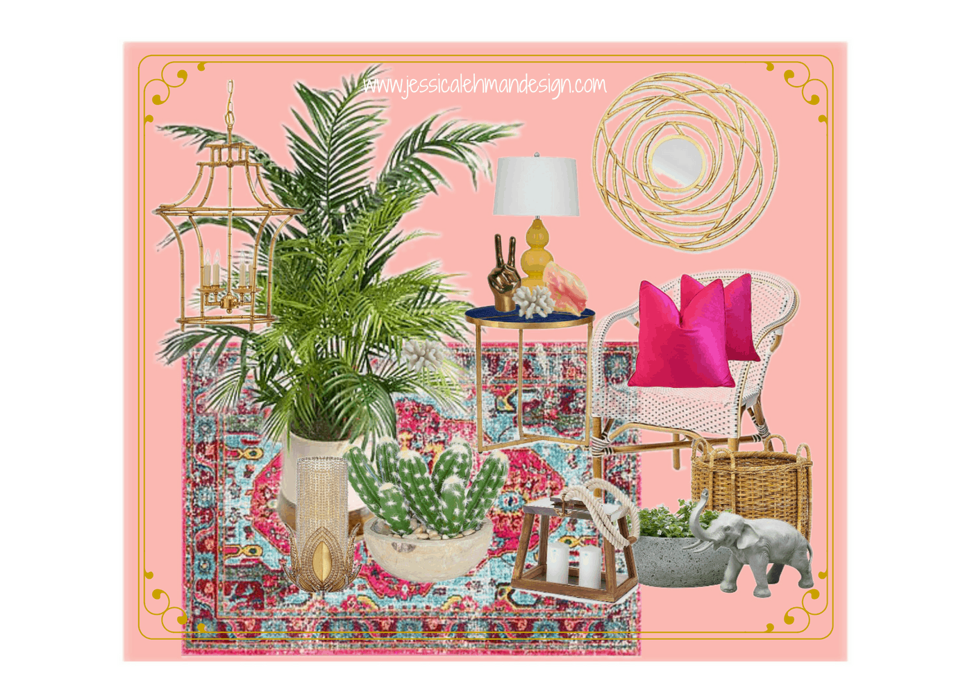 August color palette mood board